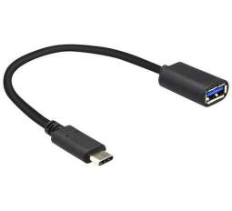 Mobilnet OTG adaptér USB-C - USB 3.0 0,2m, čierna