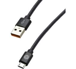 Sturdo Micro USB/USB kábel 3A 1,5 m, čierna
