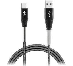 Fonex USB/USB-C kábel 1 m, siváFonex USB/USB-C kábel 1,2 m, sivá