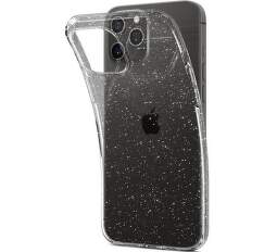 Spingen Liquid Crystal Glitter puzdro pre Apple iPhone 12/12 Pro transparentná
