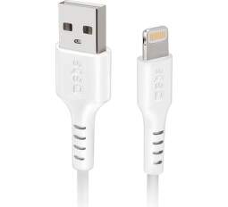 SBS USB/Lightning kábel 3 m biely