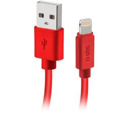 SBS Polo USB/Lightning kábel 1 m červený