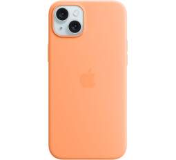 Apple silikónové puzdro pre Apple iPhone 15 Plus MagSafe sorbetovo oranžové