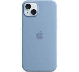 Originálny zadný kryt Apple v modrom prevedení s vnútornou podšívkou z mikrovlákna je určený pre smartfón Apple iPhone 15 Plus.