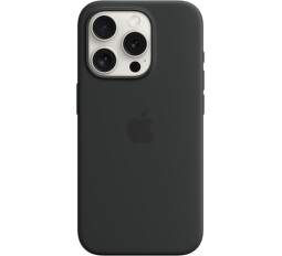 Apple silikónové puzdro pre Apple iPhone 15 Pro MagSafe čierne