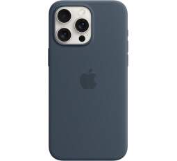 Apple silikónové puzdro pre Apple iPhone 15 Pro Max MagSafe búrkovo modré