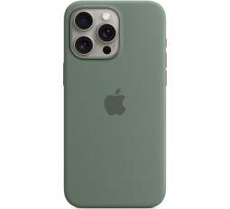 Apple silikónové puzdro pre Apple iPhone 15 Pro Max MagSafe cyprusovo zelené