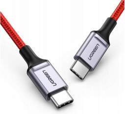 Ugreen 60186 kábel USB-C na USB-C 1 m červený