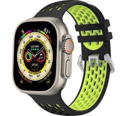 Cubenest športový remienok pre Apple Watch 42444549 mm čierno-žltý (1)