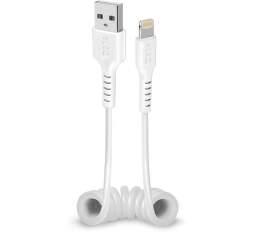 SBS dátový kábel USB/Lightning MFi 17-50 cm biely