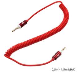 Mobilnet AUX kábel 3.5mm jack (červený)