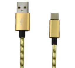 Mobilnet USB/Micro USB kábel 1 m, zlatá