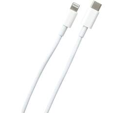 Mobilnet USB-C/Lighting kábel 1m, biela