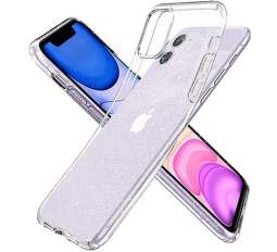 Spingen Liquid Crystal Glitter puzdro pre Apple iPhone 11, transparentná