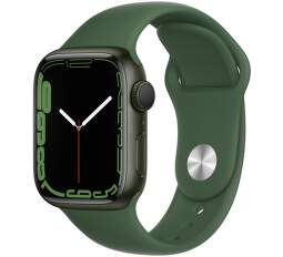 Apple Watch Series 7 41 mm zelený hliník s ďatelinovo zeleným športovým remienkom