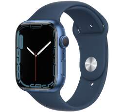 Apple Watch Series 7 45 mm modrý hliník s námornícky modrým športovým remienkom-1__EAEN