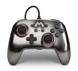 PowerA Enhanced Wired Controller pre Nintendo Switch - Mario Silver