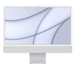 Apple iMac 24" (2021) 4,5K Retina M1 / 8-jadrové GPU / 8 GB / 256 GB / Z12Q000VE / strieborný