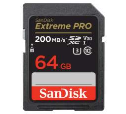 SanDisk Extreme PRO 64 GB SDXC 200 MB/s UHS-I Class 10 U3 V30