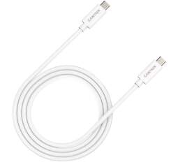 Canyon dátový kábel USB-C 1 m 5 A biely