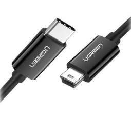 Ugreen 50445 kábel USB-C na mini USB 1 m-to-mini-usb-male-to-male-cable-1m-black