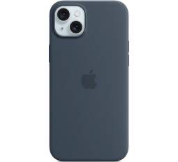 Apple silikónové puzdro pre Apple iPhone 15 Plus MagSafe búrkovo modré