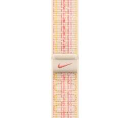 Apple Watch 45 mm Nike športový prevliekací remienok bielo-ružový