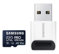 Samsung PRO Ultimate microSDXC pamäťová karta 512 GB + USB adaptér
