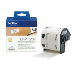 Brother DK-11209 - čierna na bielej, 800 papierových štítkov (29 × 62 mm)