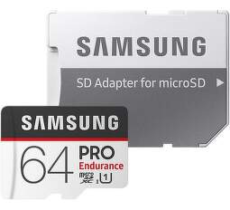 Samsung Micro SDXC Pro Endurance 64 GB 100 MB/s UHS-1 + adaptér