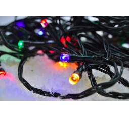 Vianočná farebná LED reťaz Solight 1V04-M