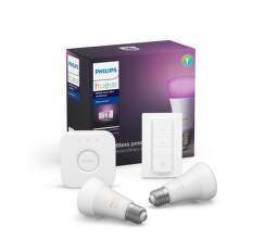 Philips Hue White and Color ambiance 9W E27 malý starter kit