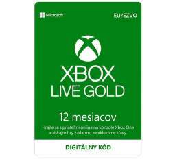 Xbox Live Gold EU 12-mesačné členstvo