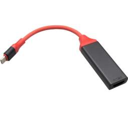Mobilnet redukcia USB-C/HDMI, červená