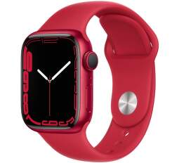 Apple Watch Series 7 41 mm (PRODUCT)RED hliník s (PRODUCT)RED športovým remienkom