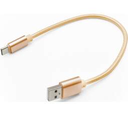 Mobilnet dátový kábel USB-C/USB 0,2 m zlatý