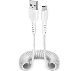 SBS USB-C/USB kábel 1 m biely