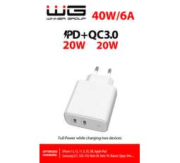 Winner USB-C sieťová nabíjačka 20W PD biela