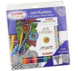 Alpino Premium Color Experience 24ks (AL000250) set ceruziek a maľovaniek Mandalas