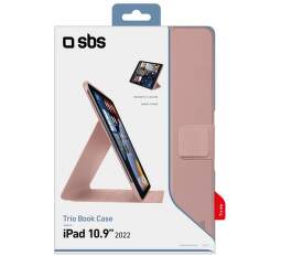SBS Trio Book ružové puzdro pre 10,9" Apple iPad (2022)