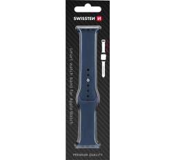 Swissten silikónový remienok pre Apple Watch 42444549 mm modrý (1)