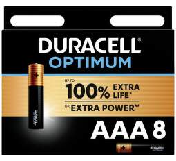 Duracell Optimum AAA 8 ks