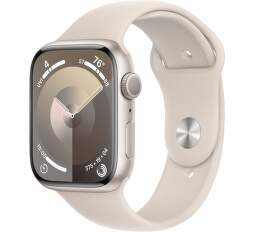 Apple Watch Series 9 GPS 45 mm hviezdne biely hliník M/L