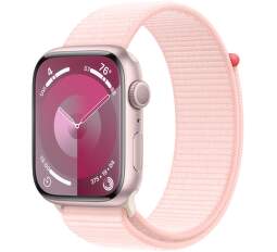 Apple Watch Series 9 GPS 45 mm ružový hliník s ružovým remienkom