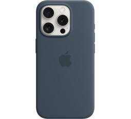 Apple silikónové puzdro pre Apple iPhone 15 Pro MagSafe búrkovo modré