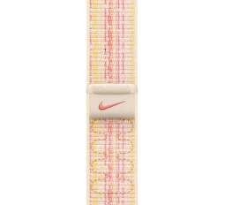Apple Watch 41 mm Nike športový prevliekací remienok bielo-ružový