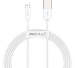 Baseus Superior dátový kábel USB-A/Lightning 2,4 A 1,5 m biely