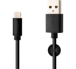 Fixed USB/Lightning kábel 1 m PFI certifikácia, čierna