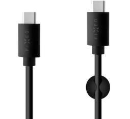 Fixed USB-C/USB-C dátový kábel 2m, čierna