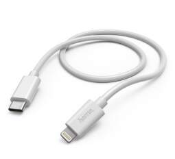 Hama USB-C - Lightning kábel 3 A 1 m, biela